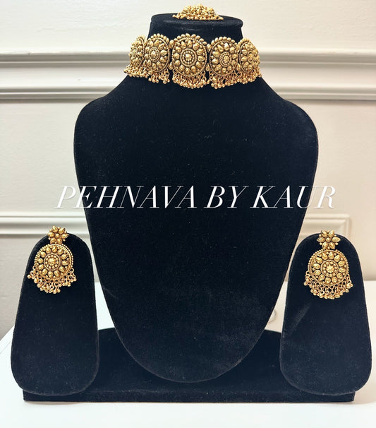 Gold Plated Choker Set