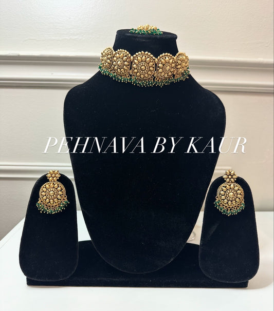 Gold Plated Choker Set