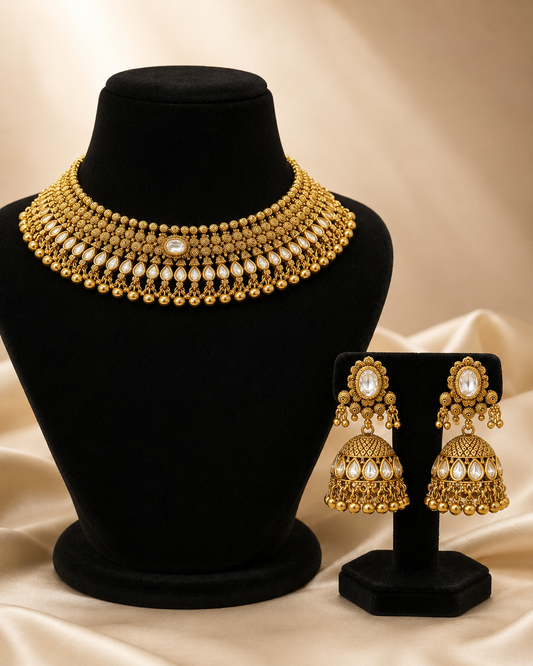 Seerat Gold Plated Jewelry Set