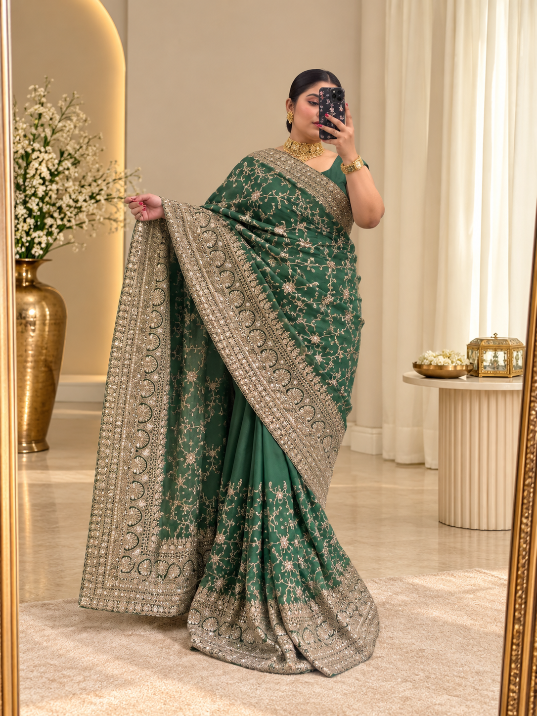 Mastani- Saree Rosewood Pink