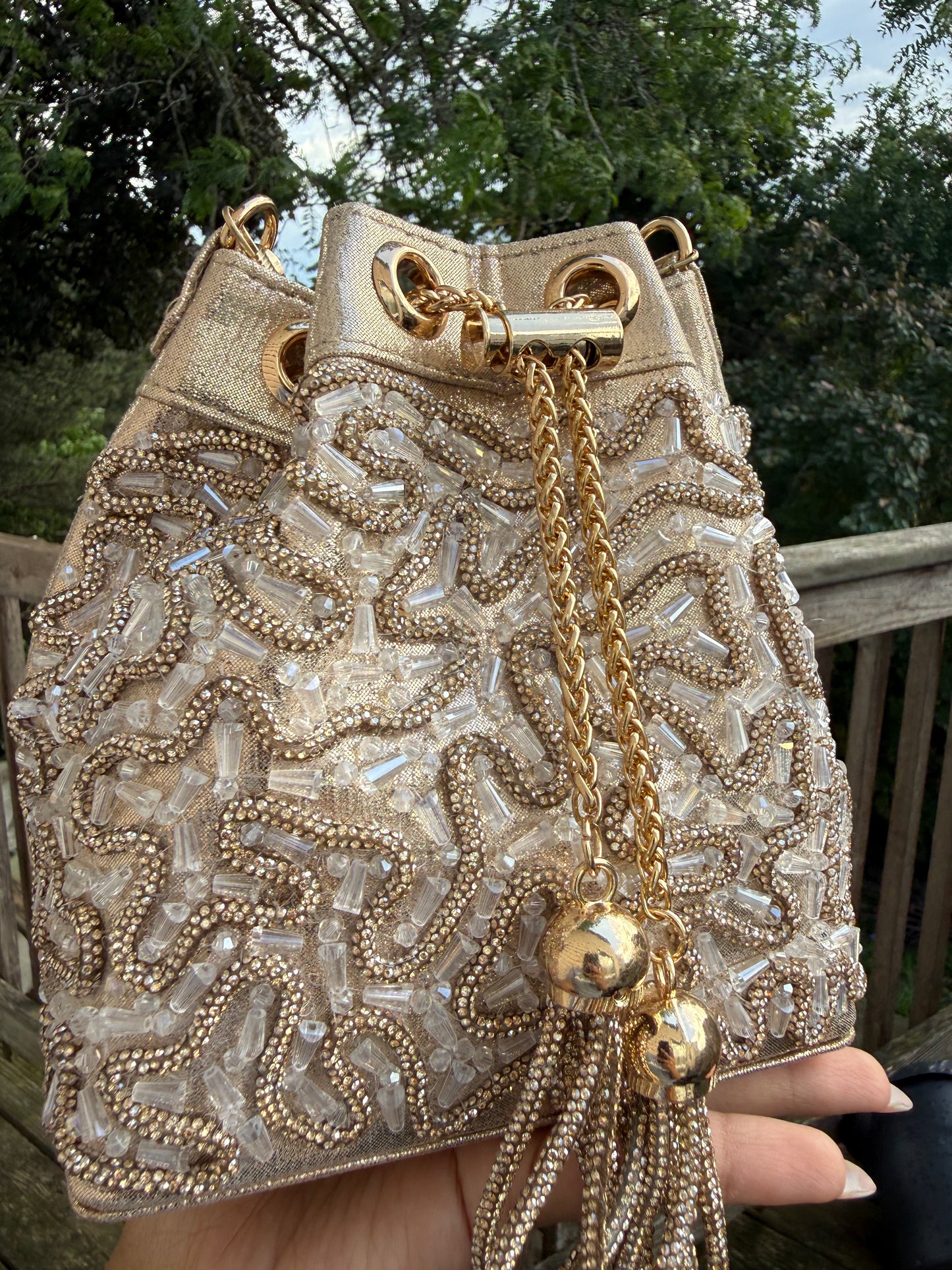 Crystal Veil Potli Bag