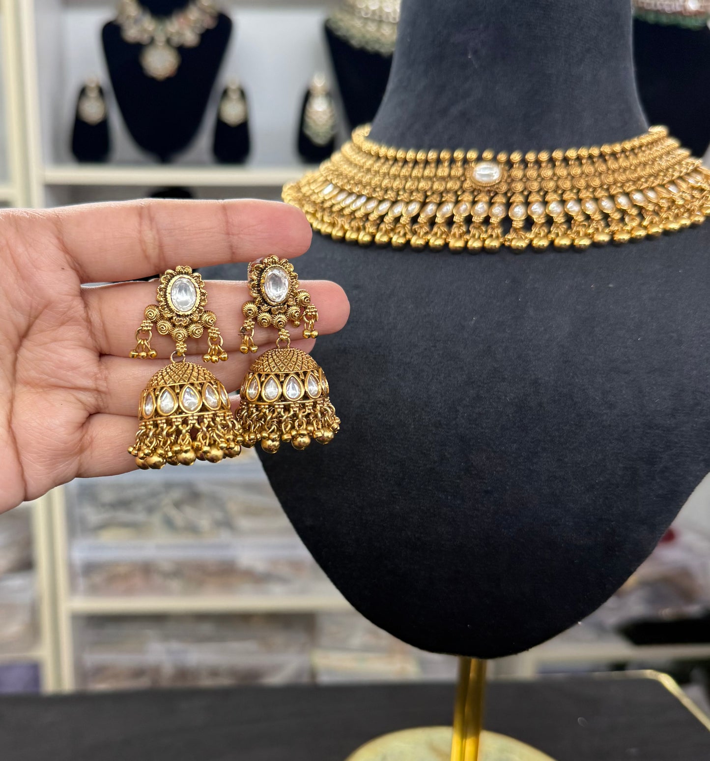 Seerat Gold Plated Jewelry Set