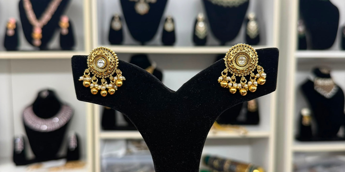 Aman Gold Plated Studs
