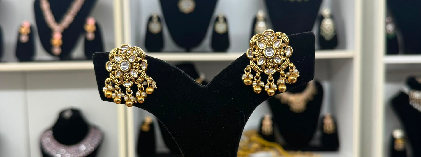 Rupal Gold Plated Gold Studs