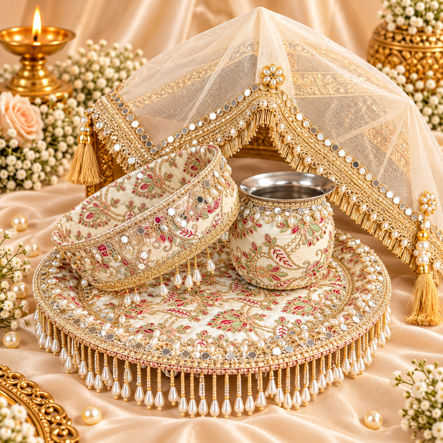 Meher-e-Noor Premium Karwa Chauth Thali set