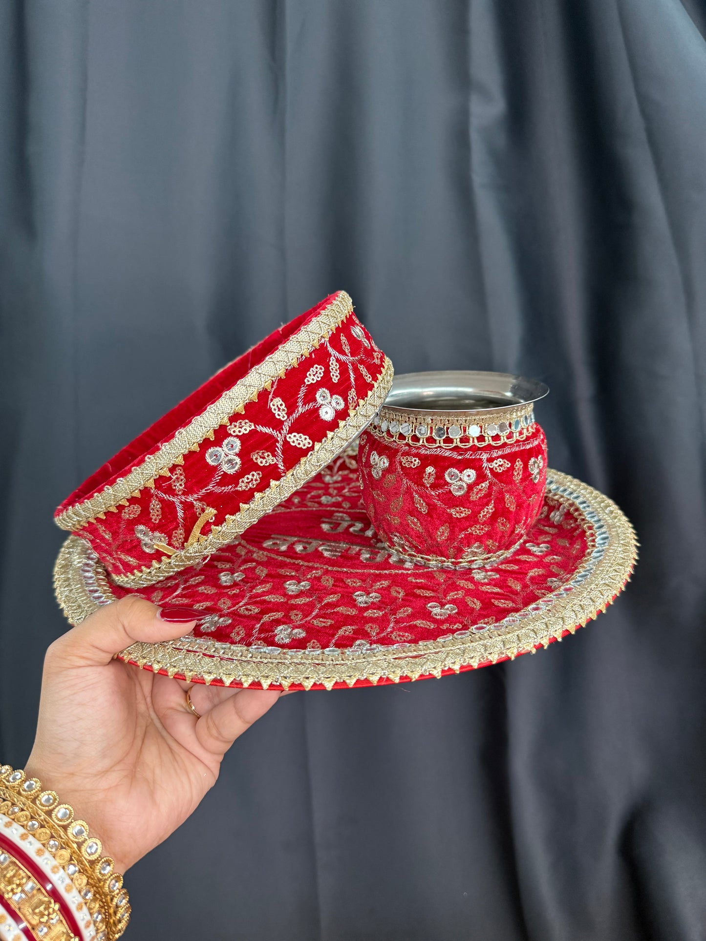Happy Karwachauth Thali Set-Punjabi