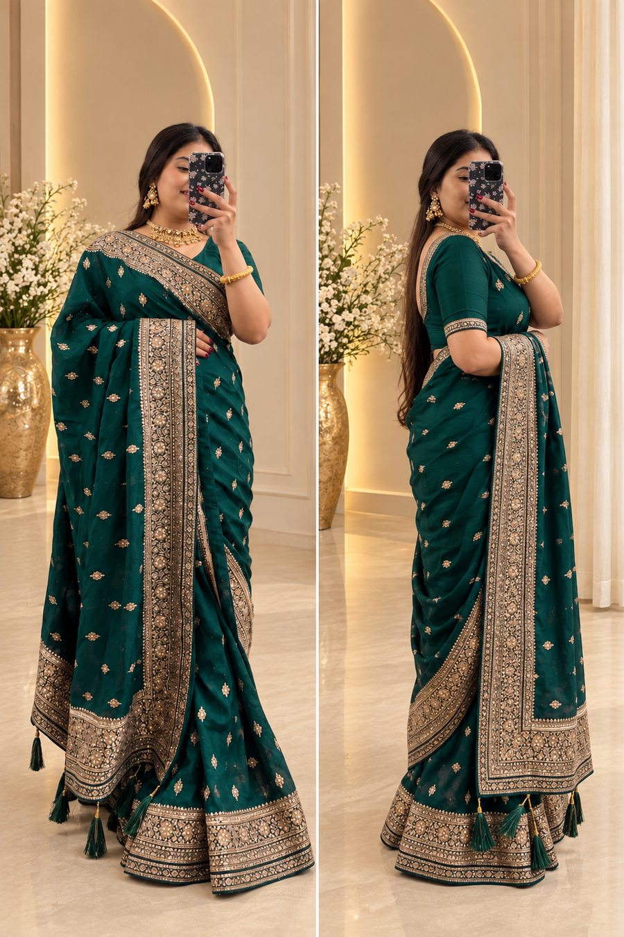 Maya- Emerald Royal Saree