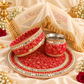 Royal Red Karwachauth Thali set