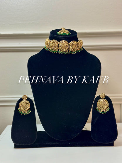 Gold Plated Choker Set