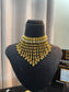 Gold plated Waterfall necklace- Premium Quality