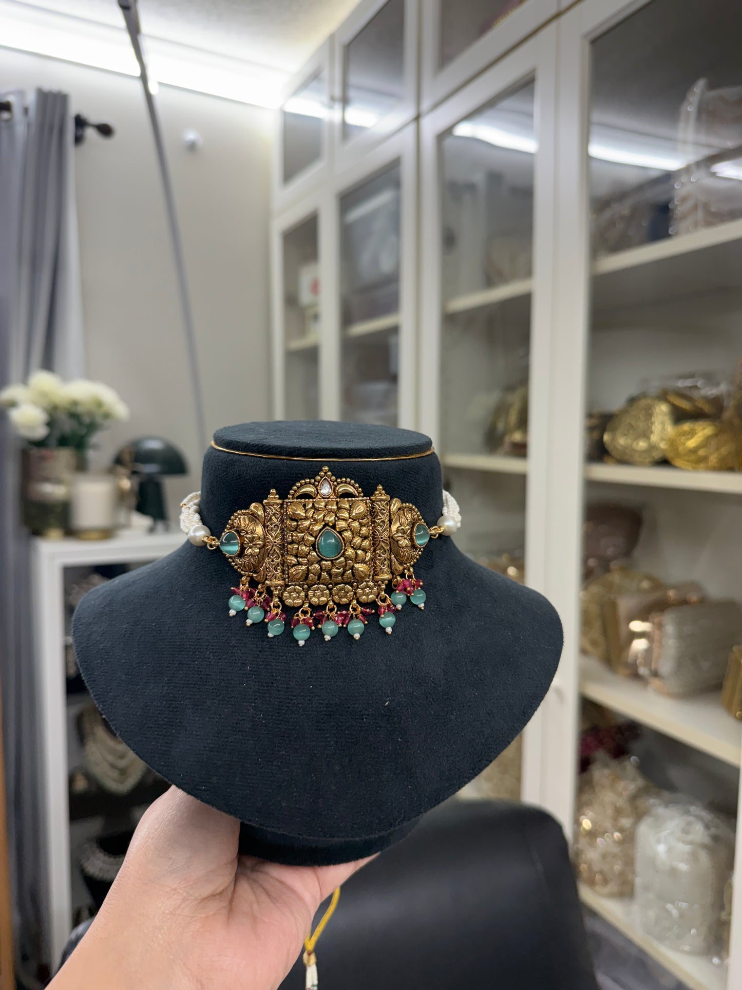 Sardari- Gold plated choker sets