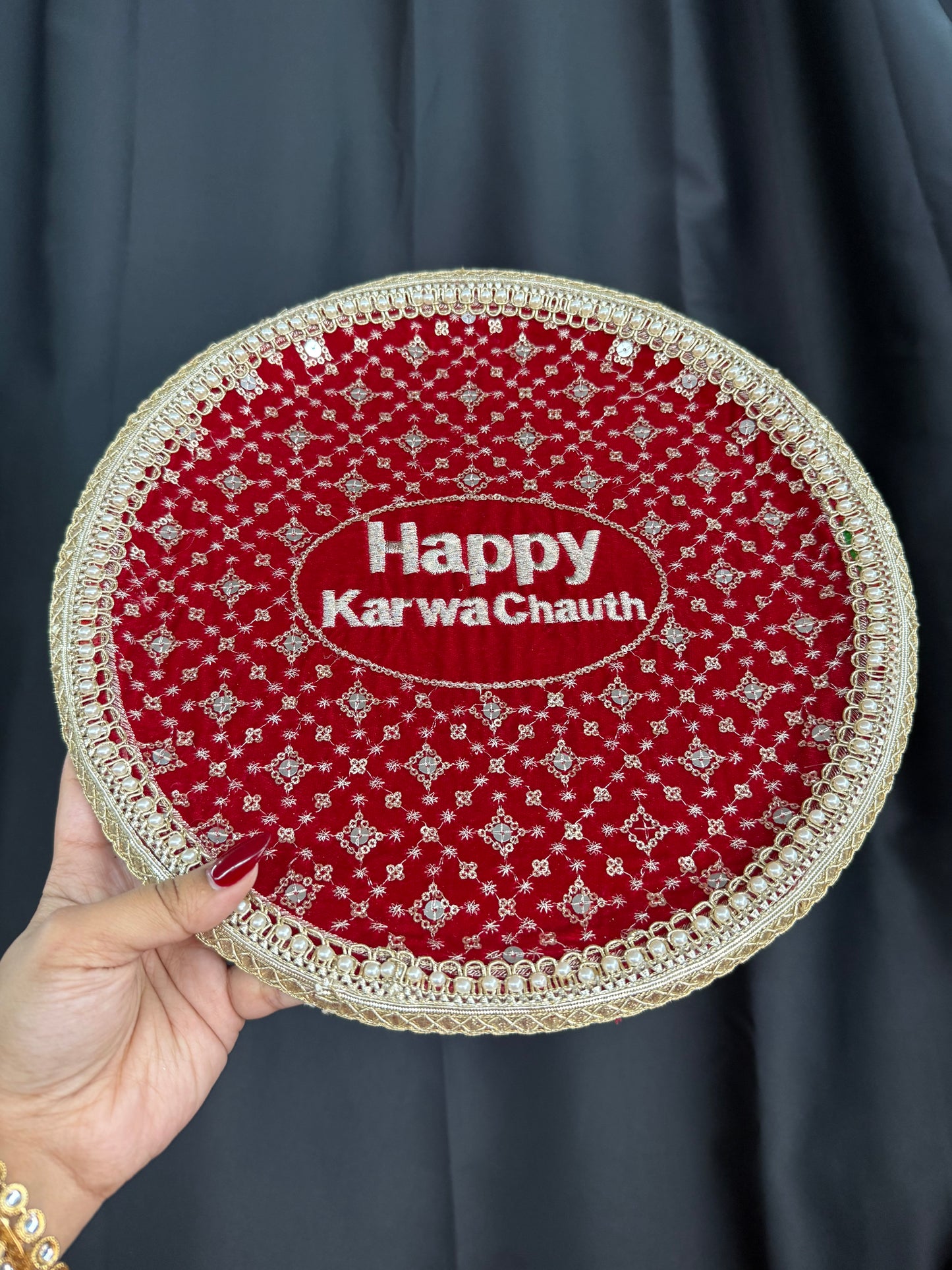 Happy KarwaChauth Thali Set