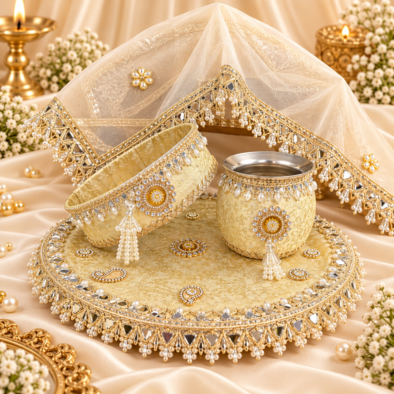 Royal Noor Karwachauth Thali Set