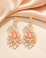 Aarzu Moissanite Earrings - Peach