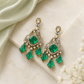 Amaira Statement Moissanite Earrings - Emerald