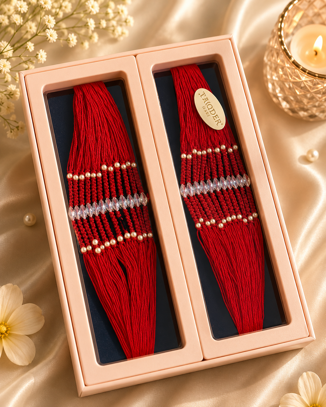 Red Diamond Rakhi Dhaga