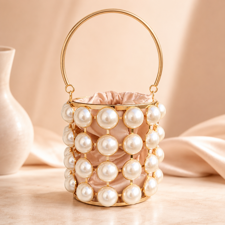 Rose Pearl Potli Bag
