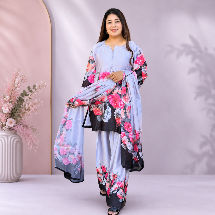 Rose Mist Farshi Salwar Suit