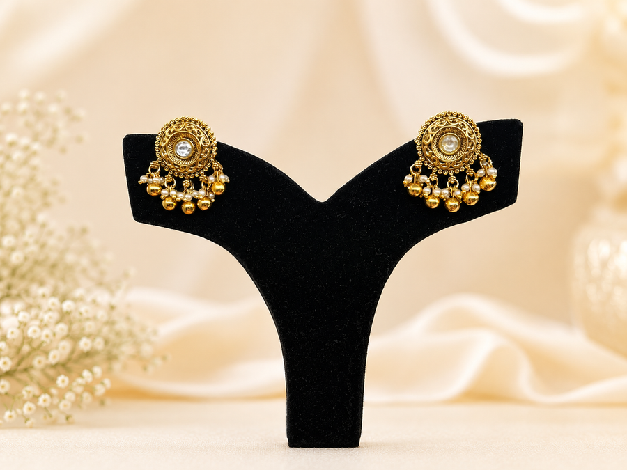 Aman Gold Plated Studs