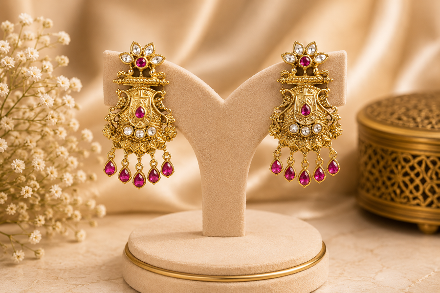 Maya Gold Plated Earrings