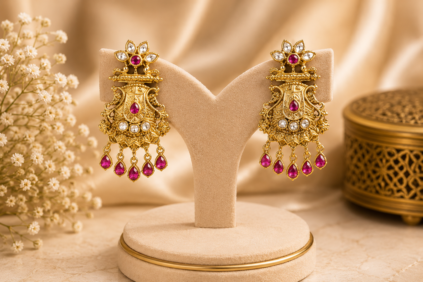 Maya Gold Plated Earrings