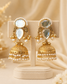Manvi Kashmiri Jhumka with Moissanite Stones
