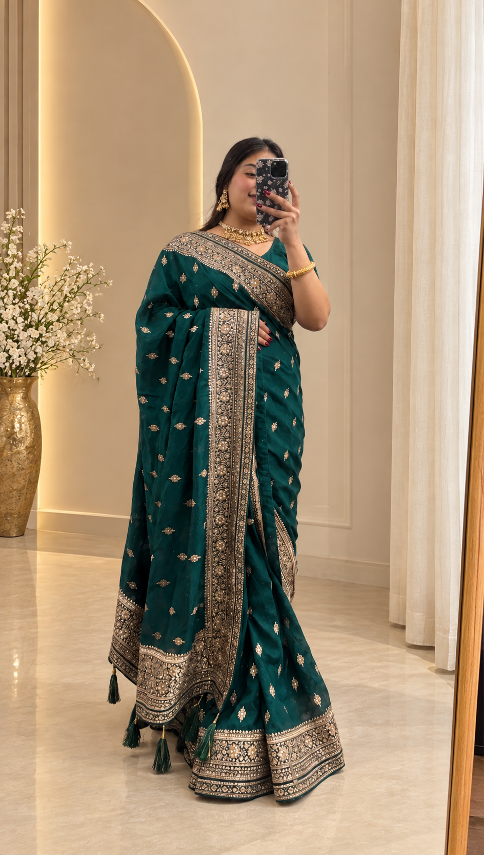 Maya- Emerald Royal Saree