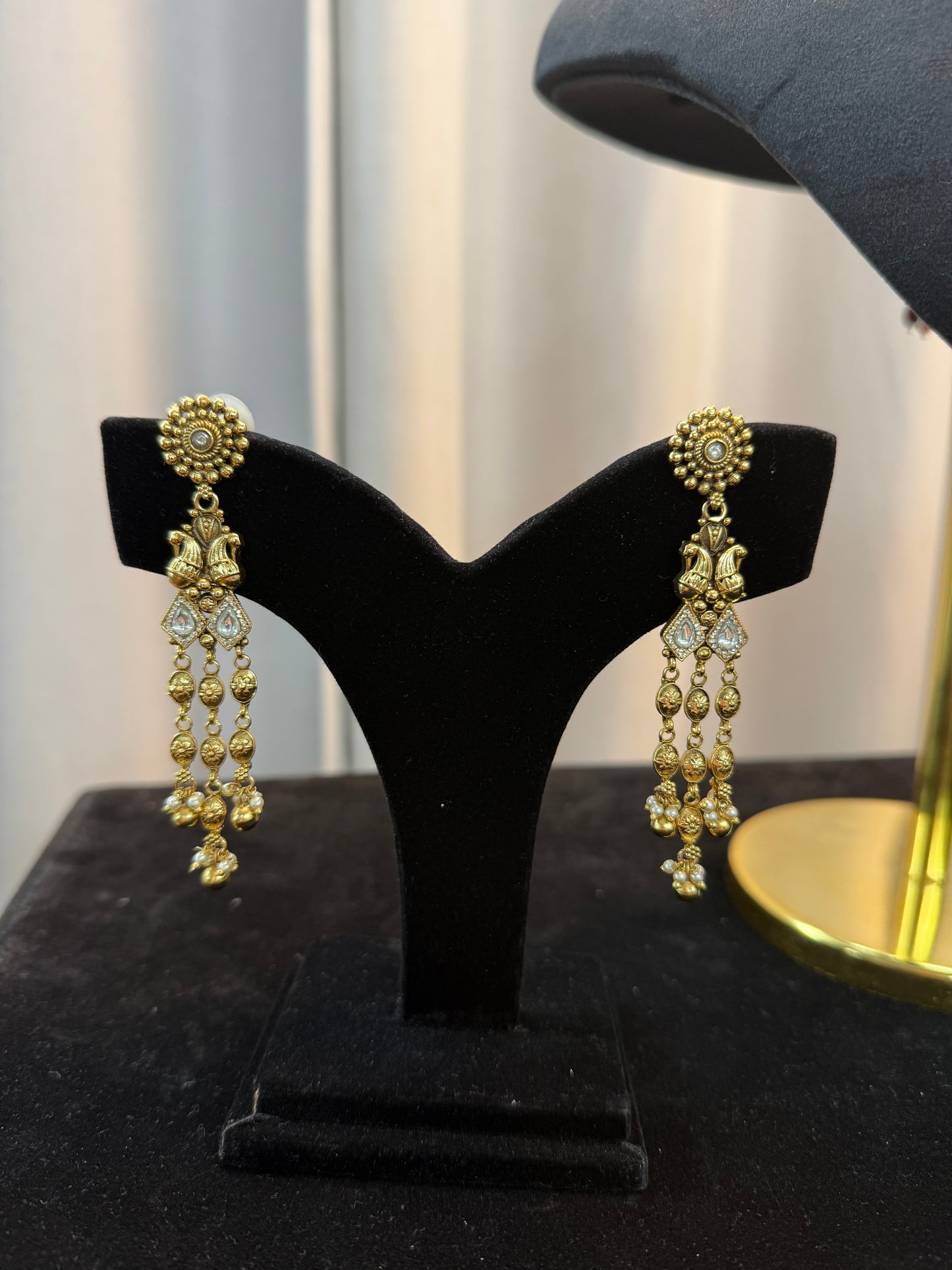 Gold plated Waterfall necklace- Premium Quality