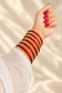 Red & Gold Stone-Studded Bangles