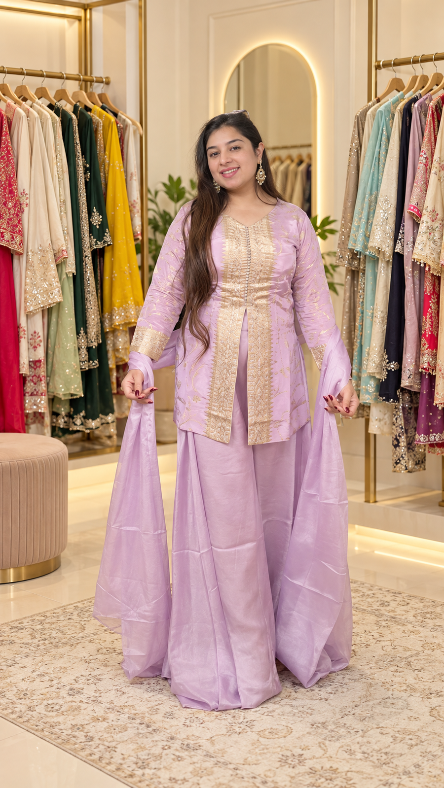 Lavender Plazo Suit