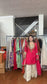 Gulnaar Flaired Palazzo Suit with Potli Bag