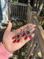 Amaira Statement Moissanite Earrings - Ruby