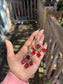 Amaira Statement Moissanite Earrings - Ruby