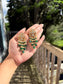 Huma Pachi Kundan Earrings - Emerald