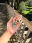 Aarzu Moissanite Earrings - Emerald