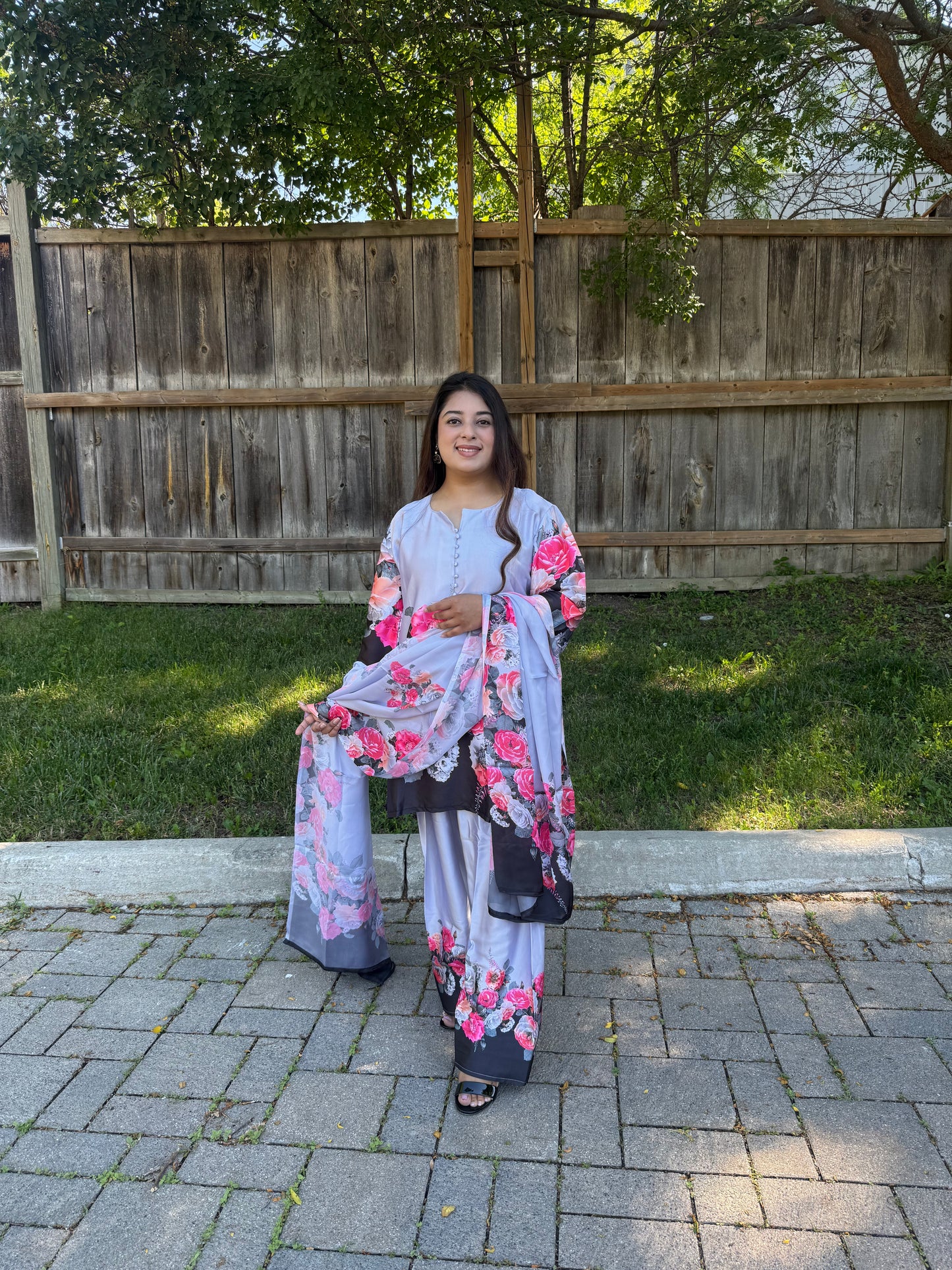 Rose Mist Farshi Salwar Suit
