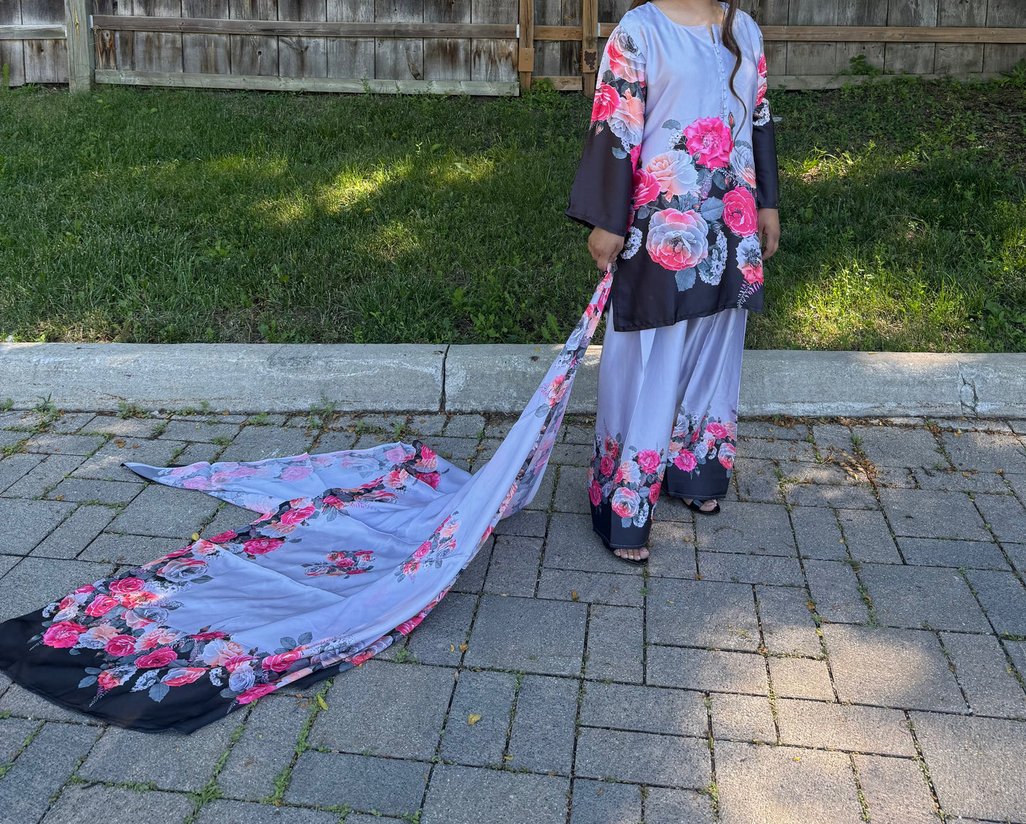 Rose Mist Farshi Salwar Suit