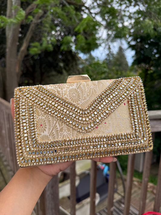 Banarasi Kundan Clutch