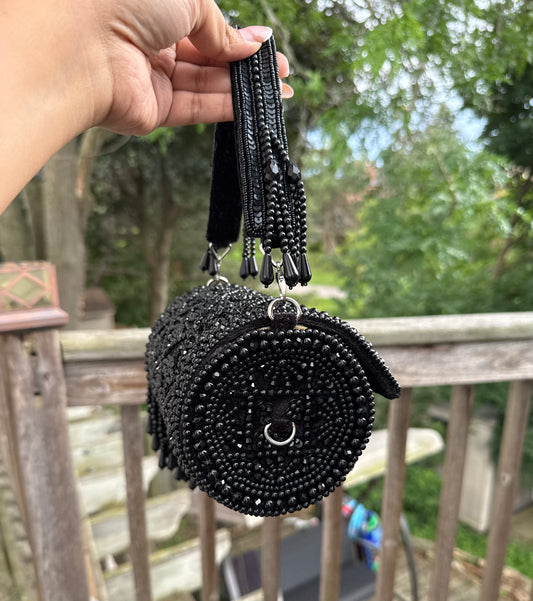 Noir Velvet Clutch