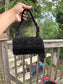 Noir Velvet Clutch
