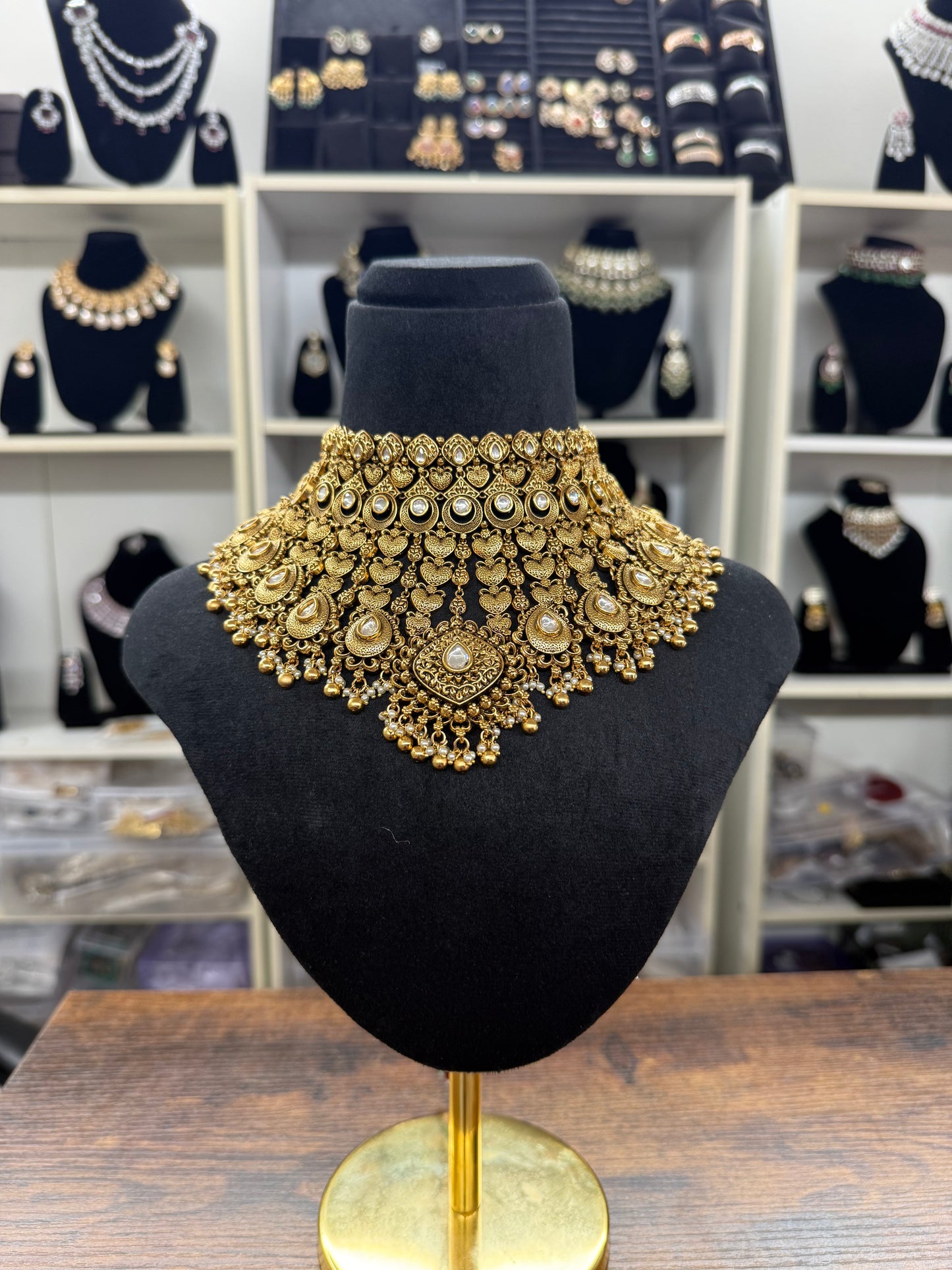 Nimrit Gold Plated Bridal Jewelry Set