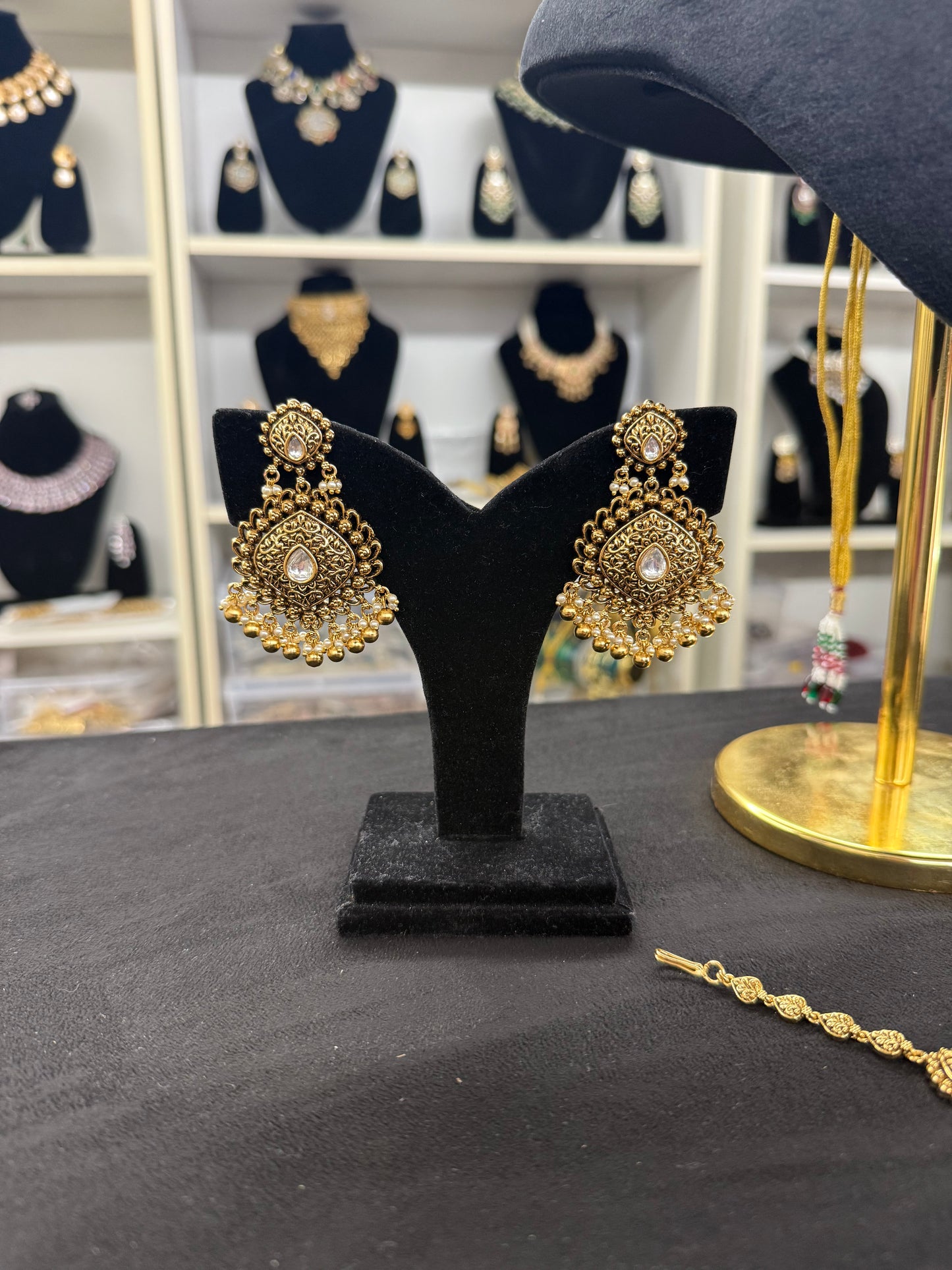 Nimrit Gold Plated Bridal Jewelry Set
