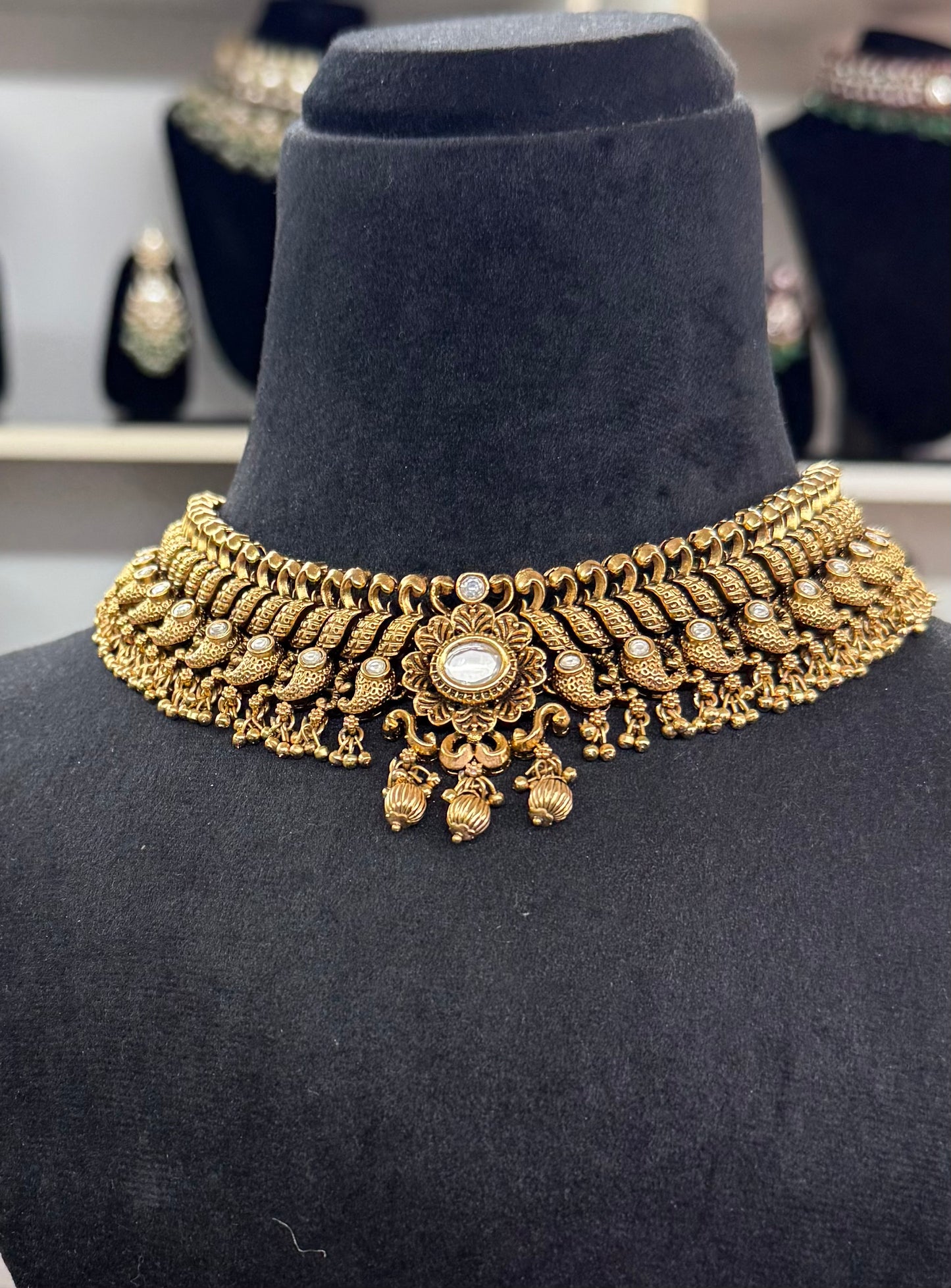 Asees Gold Plated Bridal Jewelry Set