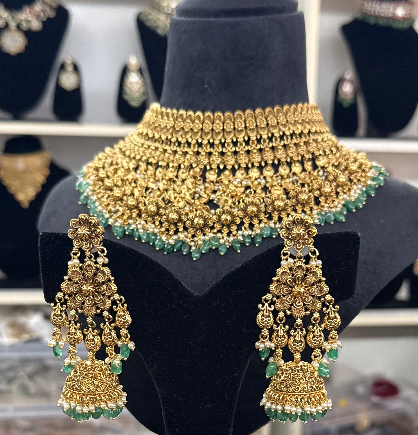 Inayat Gold Plated Bridal Jewelry Set