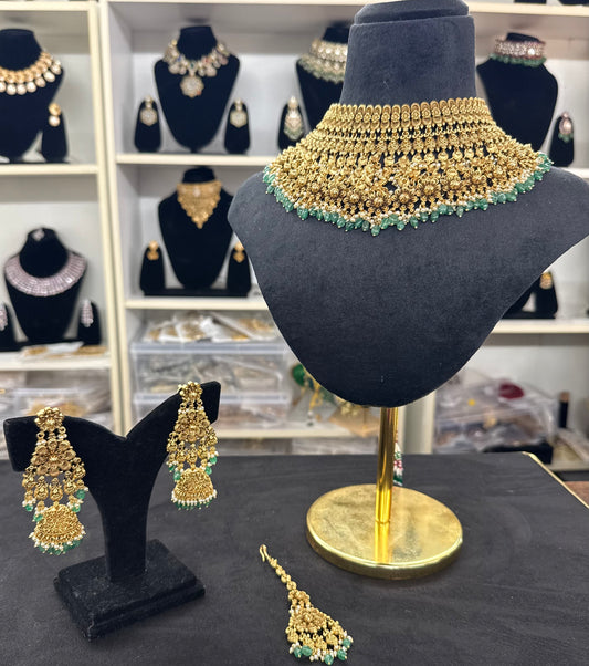 Inayat Gold Plated Bridal Jewelry Set