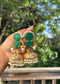 Manvi Kashmiri Jhumka with Moissanite Stones