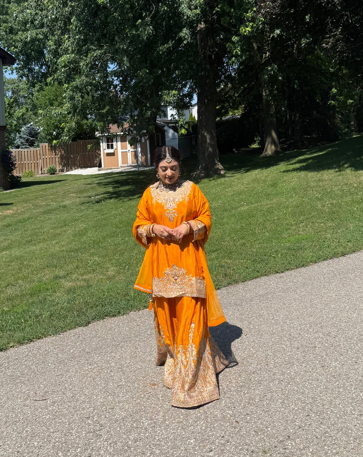 Sunehri Noor - Flared Palazzo Suit