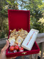 Veer Di Rakhdi Maroon Velvet Rakhi Hamper