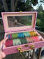 2 Roll Rose Glass Bangles Box