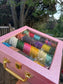 4 Roll Single Stone Glass Bangles Box